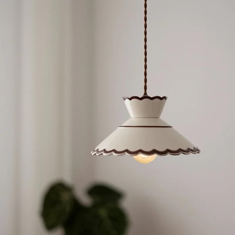 Lampe LED suspendue en céramique pour un salon accueillant