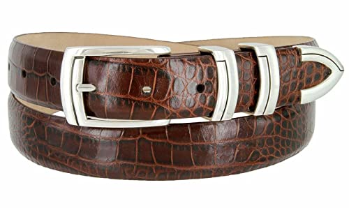 Belts.com Harbor Genuine Full-Grain Cowhide Leather Designer Golf Dress Belt