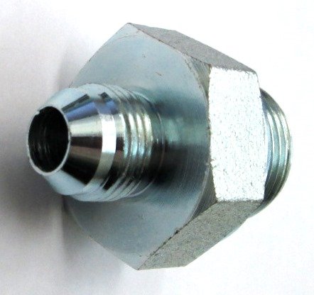 AF 9002-06-08 - 3/8 Male JIC (9/16''-18 Threads) X 1/2 Male BSPP (.823''-14 Threads) O-Ring Port