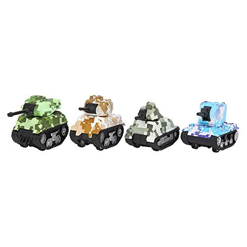 Tanque de brinquedo, 1:64, camuflagem, 7,6 x 4 x 5,5 cm, presentes de Natal para adultos e crianças