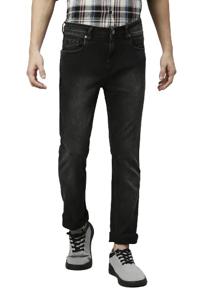 Image of HIGH Star Men Black Jean Slim-Fit Stretchable Jeans