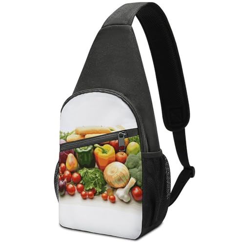 Bolso cruzado deportivo grande para viaje y senderismo miniatura 1