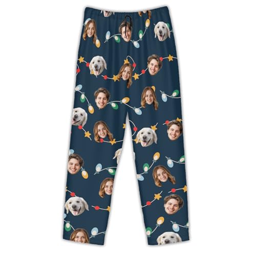 Custom Pajama Pants For Men Women Personalized Pajamas With Face Custom Face Pajama Pants Customized Funny Gifts