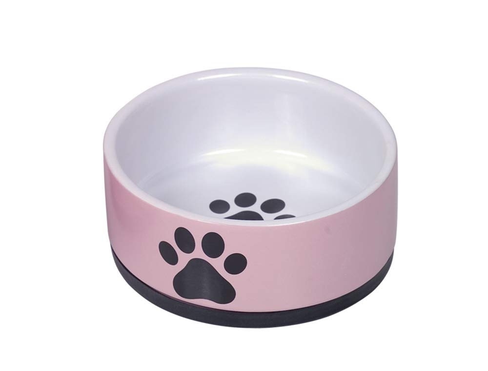Nobby Ceramic Bowl Paw Pink Diameter 14 x 6.5 cm 0.4 L Pack of 1