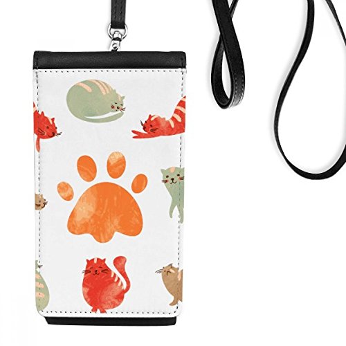 Porte-monnaie cadeau chat mignon en faux cuir durable et finitions soignées