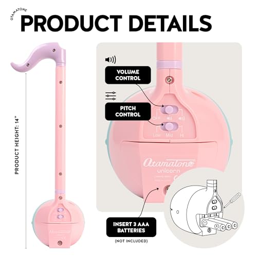 Image of Otamatone Japanese Electronic Musical Instrument Portable Music Synthesizer from Japan by Maywa Denki Educational Fun Gift for Children, Teens & Adults - Black White Unicorn Set
