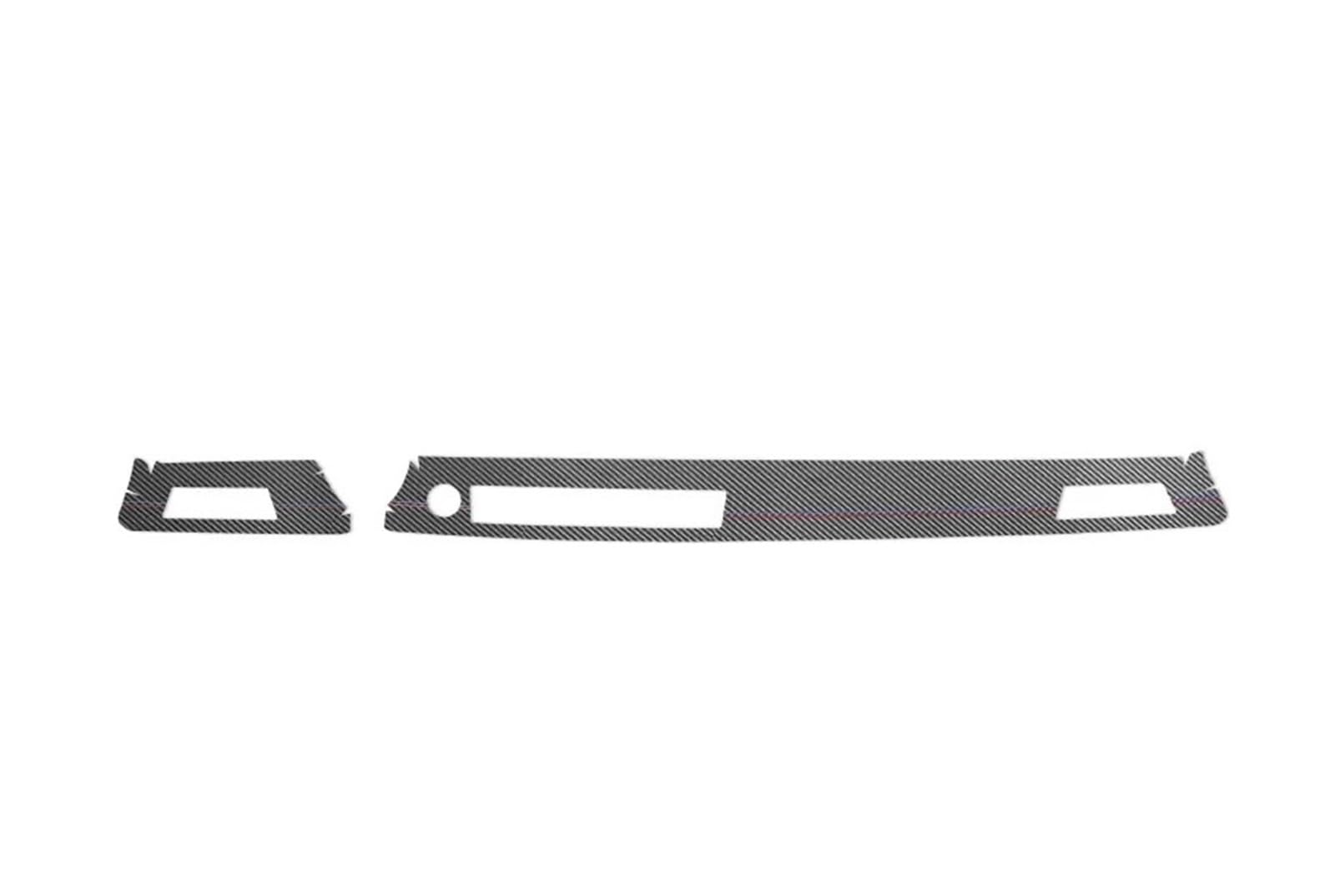 Car Interior Moulding Trim for BMW E90 Series 3 2005-2012 Dashboard Panel Instrument Trim Sticker Car Interior Accessories Interior Accessories(Carbon Leather LHD)
