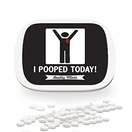 Gears Out Funny Mints - Gag Gift Mints - Candy Stocking Stuffers - Funny Gifts For Women And Men - Joke - Prank - Food Gift Ideas - Christmas White Elephant Gift Ideas - Small Stocking Filler (Pooped Today) #TOP5