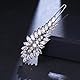 QUKE Damen Zirkonia Kristall Haar Clip Haarnadel Strass Braut Hochzeit Haarspangen Schmuck Kopfschmuck Haar Accessoires