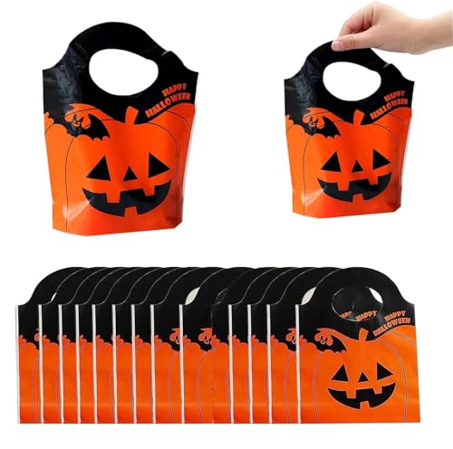 Halloween Geschenktüten 30 Stück Süßigkeiten Tüten kürbis tasche Trick or Treat Tasche für Kinder Halloween Party Deko