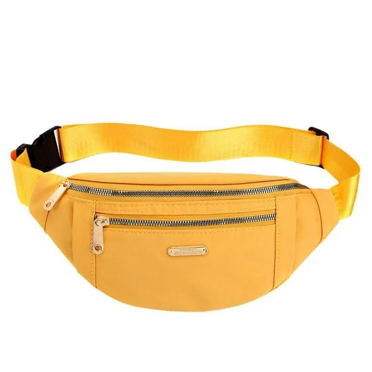 The Purple Tree Waist Bag for Women and Men, Adjustable Strap Hands Free Bag with 2 Zipper Pockets, Fanny Pack for Women Waist Pouch for Women (Yellow) (B0CP9MB6J8) Amazon Price History, Amazon Price Tracker