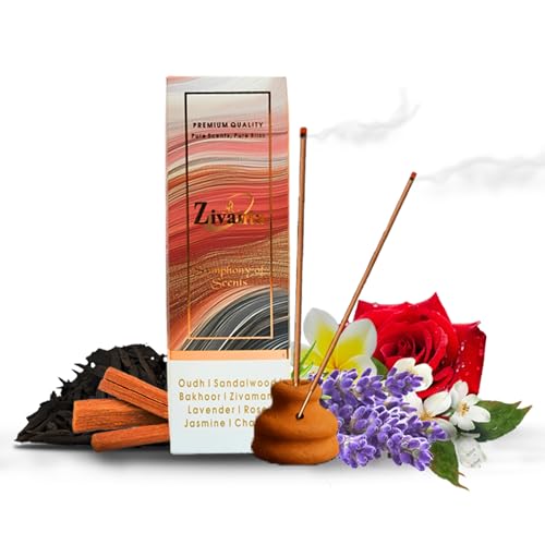 Zivanta Symphony of Scents Incense Sticks – Variety Pack of