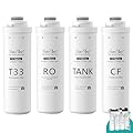 One Set of Filters for T2-600T Reverse Osmosis System Replacement Cartridges