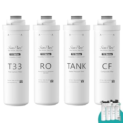 One Set of Filters for T2-600T Reverse Osmosis System Replacement Cartridges