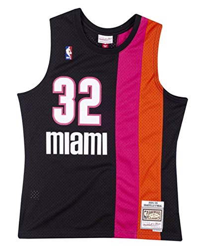 Shaquille ONeal Miami Heat 2005-06 Mens Swingman Jersey (as1 Alpha 4X_l Regular Regular) Black