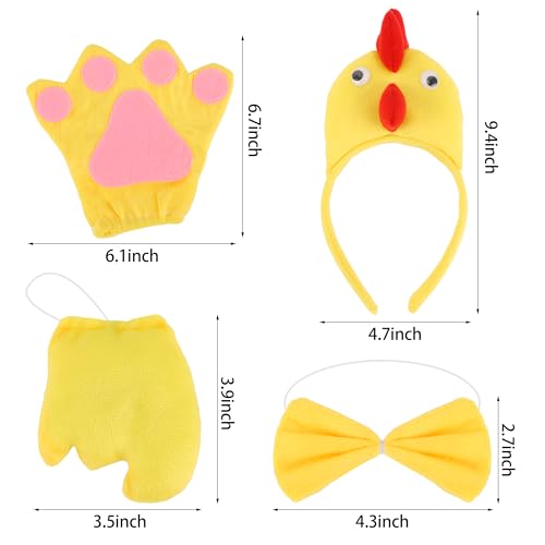 Set de 6 Disfraces de Pollo con Accesorios para Niños miniatura 2