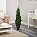 Nearly Natural 4FT Faux Cedar Tree, Outdoor Front Porch Décor, Faux Cedar Tree Pine Tree in Nursery Planter with UV Resistant Coating