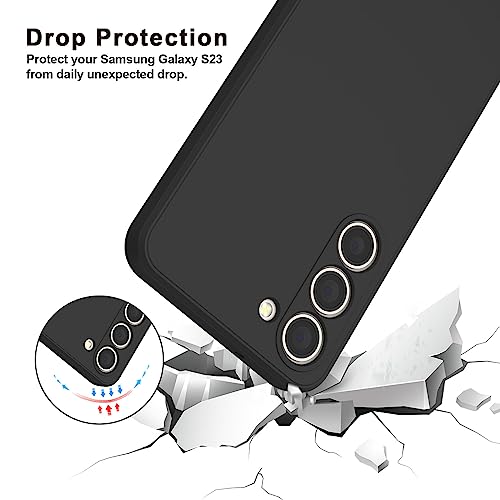 2 Pack Case for Samsung Galaxy S23 (Only), Stylish Liquid Silicone Slim Full-Body Protective Cover Compatible with Samsung Galaxy S23 5G Phone Case by Vanjua - Image 6