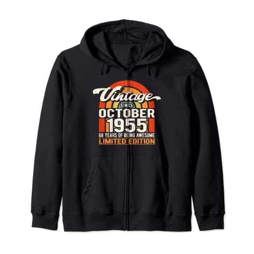 Vintage octubre 1955 68 años de ser impresionante cumpleaños 68 Sudadera con Capucha