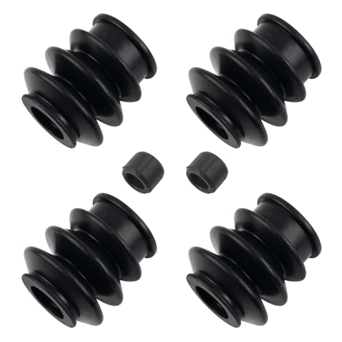 4PCS Brake Caliper Pin Bushing Kit Rubber Brakes Calipers Slide Pins Bushing for Sealing Durable Caliper Pin Boots Car Accessories Compatible with Honda Chevrolet Pontiac
