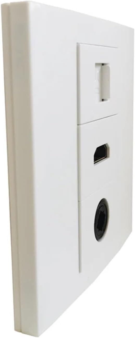 CAT6 RJ45 Internet HDMI2.0 Fiber Optic SPDIF Wall Panel Female Connector Socket Panel