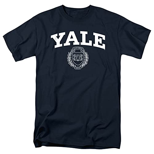 Yale University Official Yale Seal Unisex Adult T Shirt,Yale Seal, Large