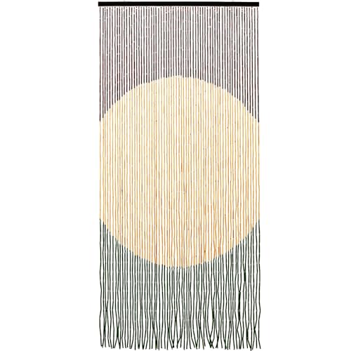 HYVAKUPPA Handmade Bamboo Beaded Curtain for Doorways 65 Strands 35.5