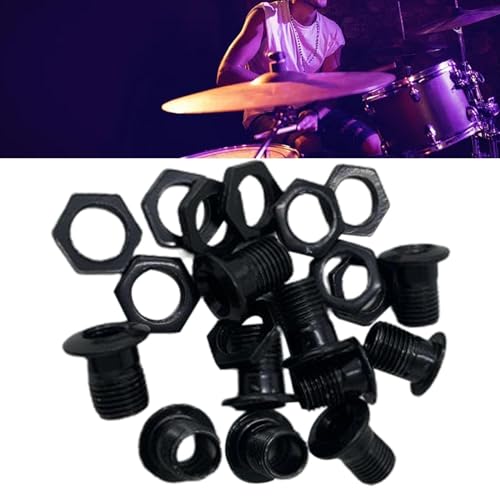 DYNWAVE Set de 10 Válvulas de Aire para Batería 1/2", partes para instrumentos de percusión, negro miniatura 3