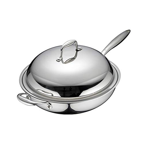 Wok de cuisine haut de gamme poêle non revêtue anti-fumée vision de la cuisson pure