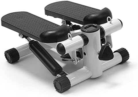 YSUEFIJO Mini Stepper Exercise Machine, Stair Stepper with Resistance Band, Fitness Stepper Step Machine, Compact Exercise Equipment, for Workout at Home (Black)