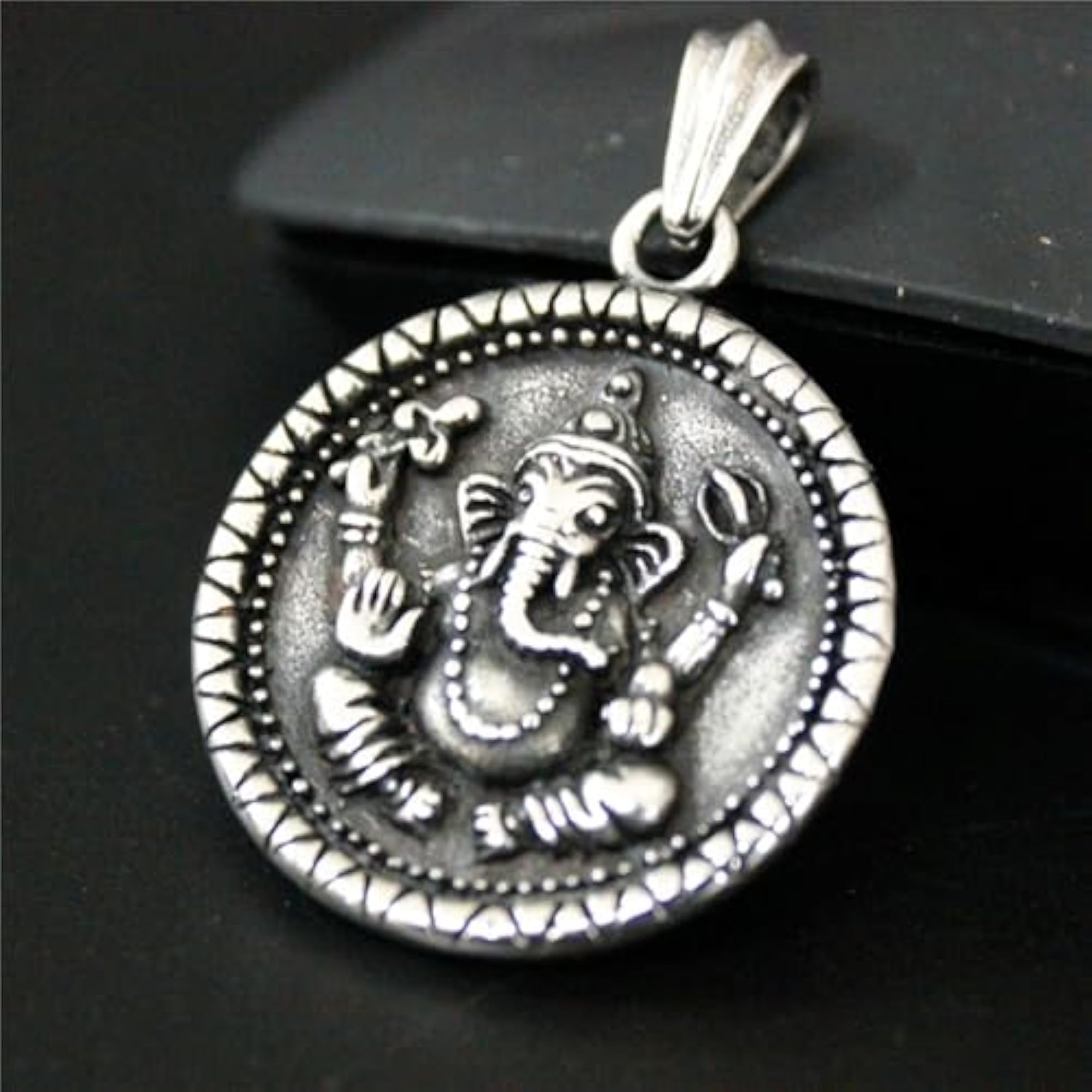 Men's Ganesha Vinayaka Stainless Steel Pendant Necklace