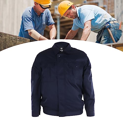 Cooling Fan Jacket, Air Conditioned Clothes Protection Long Sleeve 5V for Construction (Dark Blue)3