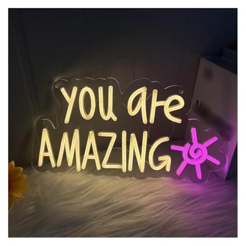 Enseigne au néon You Are Amazing pour éclairage de fond de vidéo