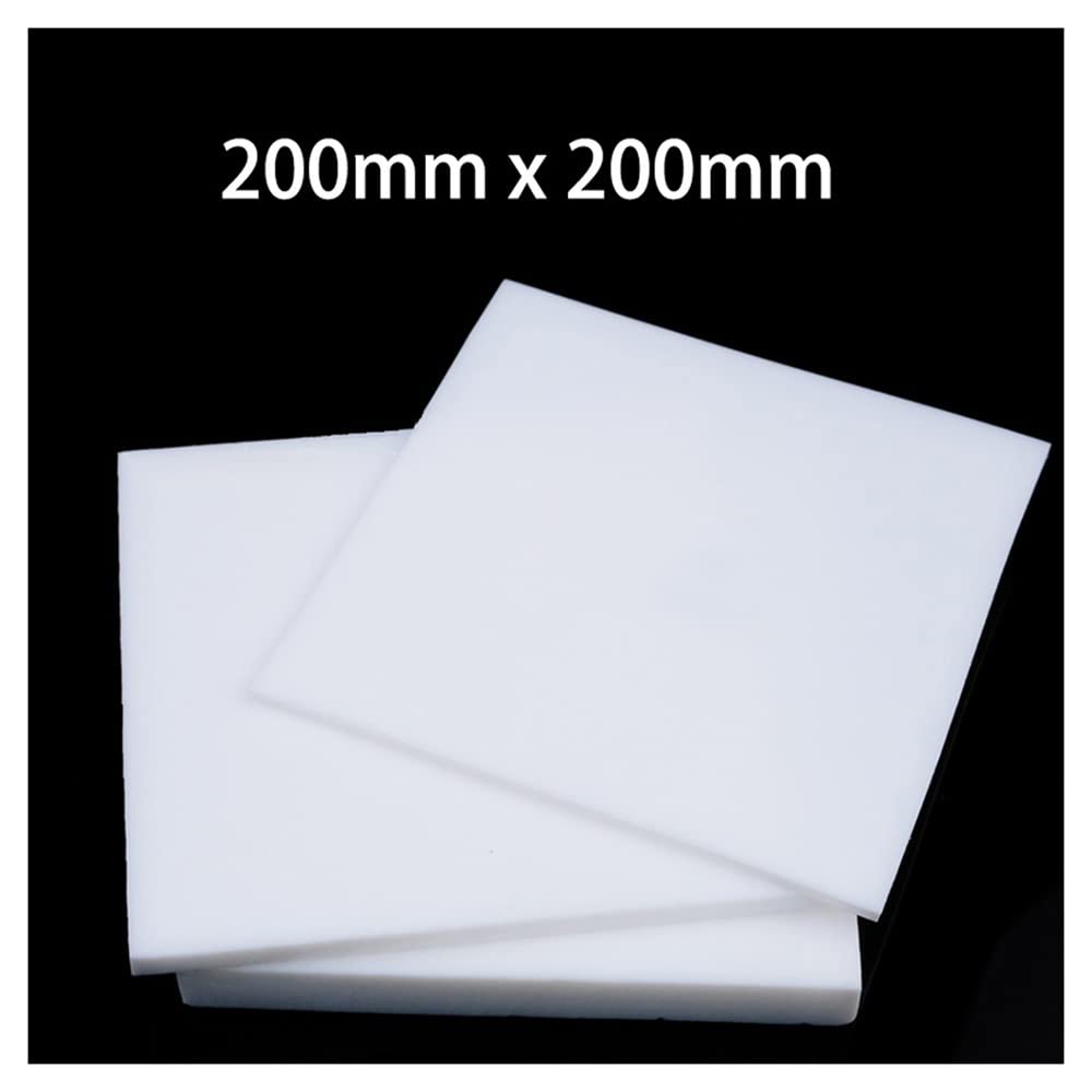 Lámina De PTFE, Lámina De PTFE Cuadrada De 200 Mm X 200 Mm, Espesor De Placa De PTFE De 2/3/5 Mm, Aislamiento De Piezas De Herramientas, Resistencia A La Corrosión A Alta Temperatura, 1 Pieza(3x200x20
