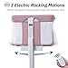Staroyal Electric Bassinet for Baby, 3 Speeds Automatic Rocking Bassinets with All mesh, 5 Height Adjustment Bedside Crib for Nweborn, 8 Music, Wheels, Pink