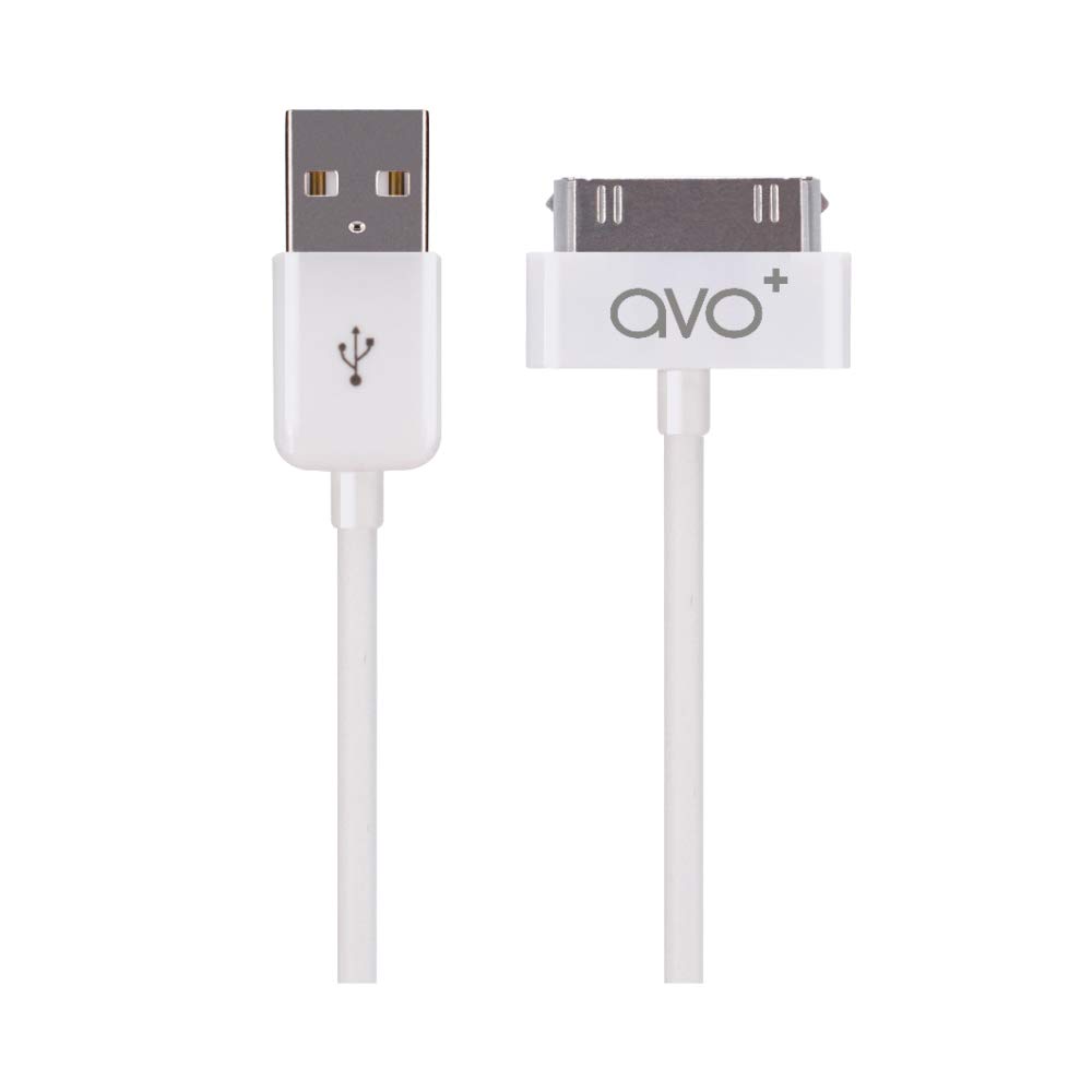 AVO + MSH ca LCD Charge and Sync Cable Apple 30 Pin 1 m White