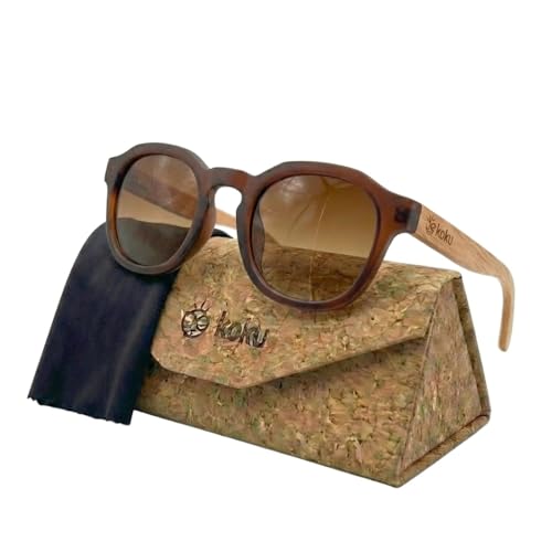 KOKU N20 Gafas de Sol Polarizadas - Colección Retro Vibe - Diseño Vintage Clásico para Hombre y Mujer con Protección UV400 (marron)