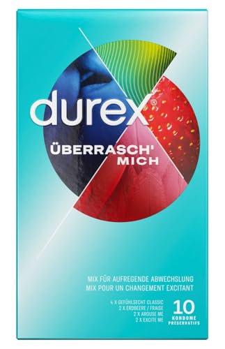 Durex Überrasch' Mich - Preservativo transparente 14,5 x 8 x 3,5 cm