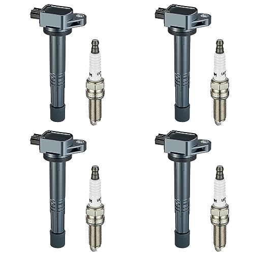 BDFHYK Ignition Coil Pack UF602 and Iridium Spark Plugs 97390