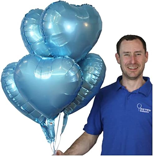 Matthew Balloons 5x Red Star Foil Balloons Helium or Air 18 Inches (5x Red STARS)