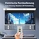 IN&VI ALR Beamer Leinwand Elektrisch Mit Fernbedienung,Projektor Leinwand 4K HD 120 Zoll Format 16:9 Projektionsleinwand,Motor Leinwand für Heimkino und Präsentation,Zur Decken-/ Wand-Montage