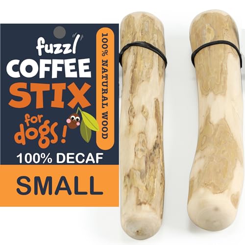 Fuzzl Kaffeeholz Kausticks 2 Stück für Kleine Hunde und Welpen