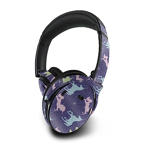 Image of MightySkins Glossy Glitter Skin Compatible with Bose QuietComfort 45 Headphones Unicorn Dream | Protective, Durable High-Gloss Glitter Finish | Easy to Apply | Made in The USA