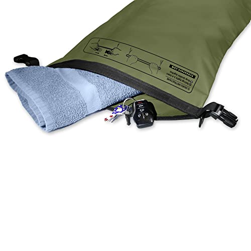 EcoGear FX Bolsa Seca Impermeable de Alta Resistencia Serie Voyager – Bolsa de Compresión con Roll Top – Para Kayak, Rafting, Navegación, Senderismo, Pesca y Camping miniatura 3