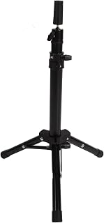 Wig Head Tripod Mannequin Head Stand Adjustable Stable Hairdressing Training Tool for Styling Making Wigs and Canvas Block Head Cosmetology Hairdressing Training Doll Head