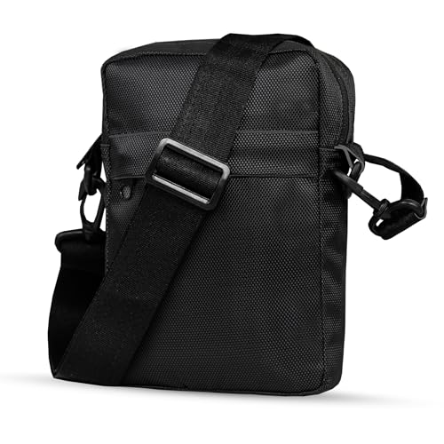 Unisex Crossbody Shoulder Bag, Waterproof Men's Small Side Casual Handbag, Messenger with Zipper & Adjustable Strap,Cordura4