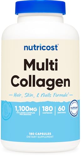 Nutricost Multi Collagen (1100mg) 180 Capsules 60 Servings
