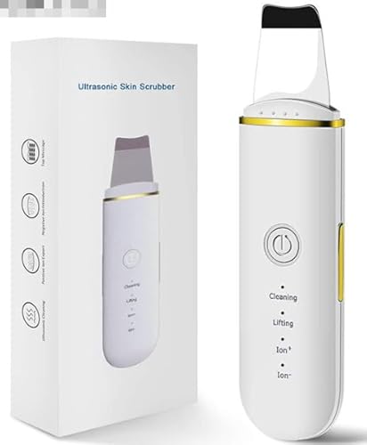 Anluomania Pulizia Viso Ultrasuoni, Skin Scrubber Professionale, Spatola Ultrasuoni Pulizia