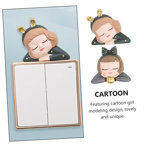Decoraciones de pared de cuento Ciieeo con 6 pegatinas infantiles para interruptor 4
