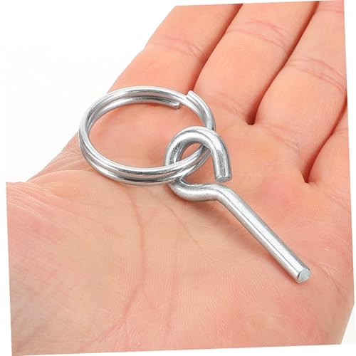 Anillos pasadores galvanizados kit de 12 piezas para unión de poste 5